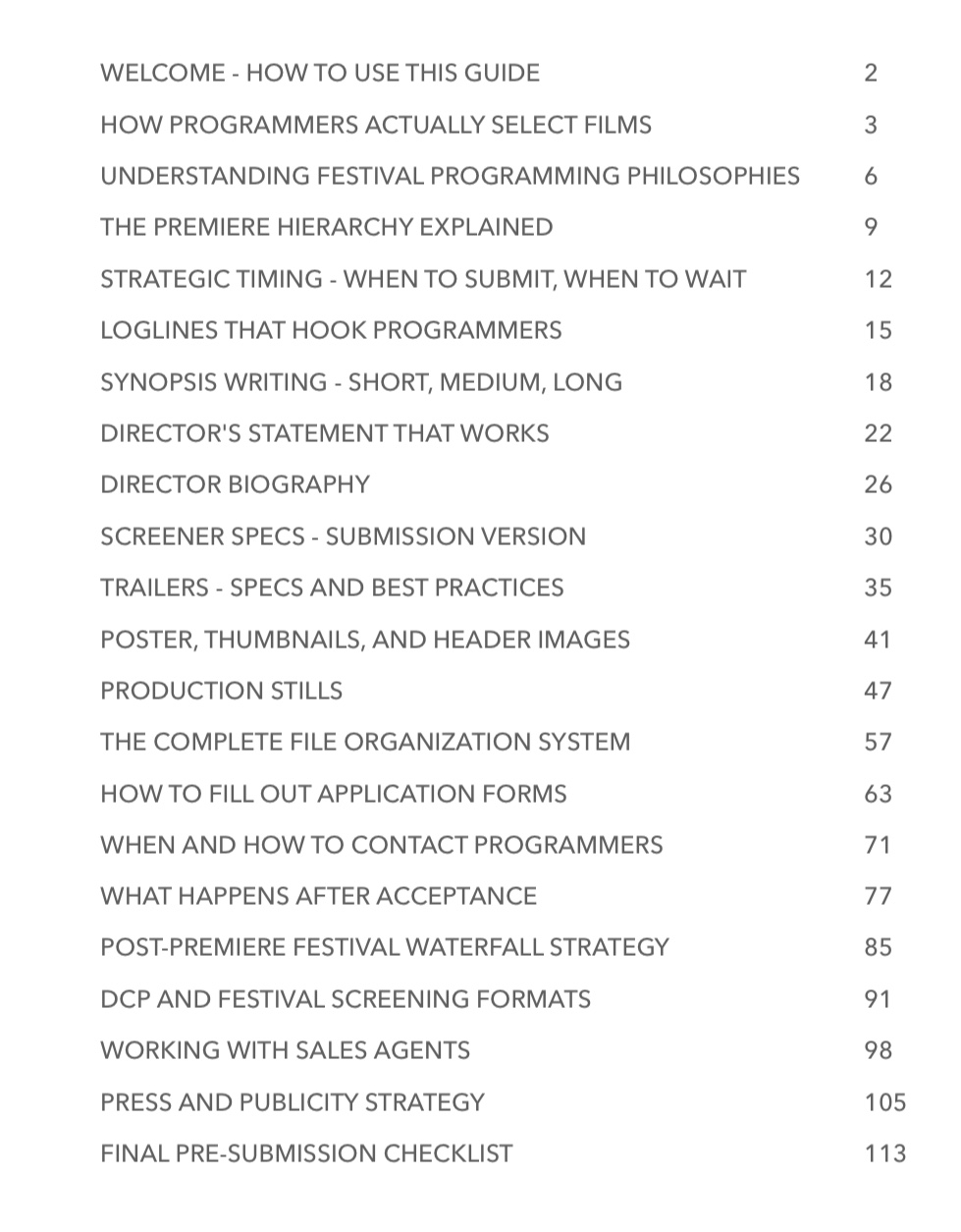 film festival strategy pdf